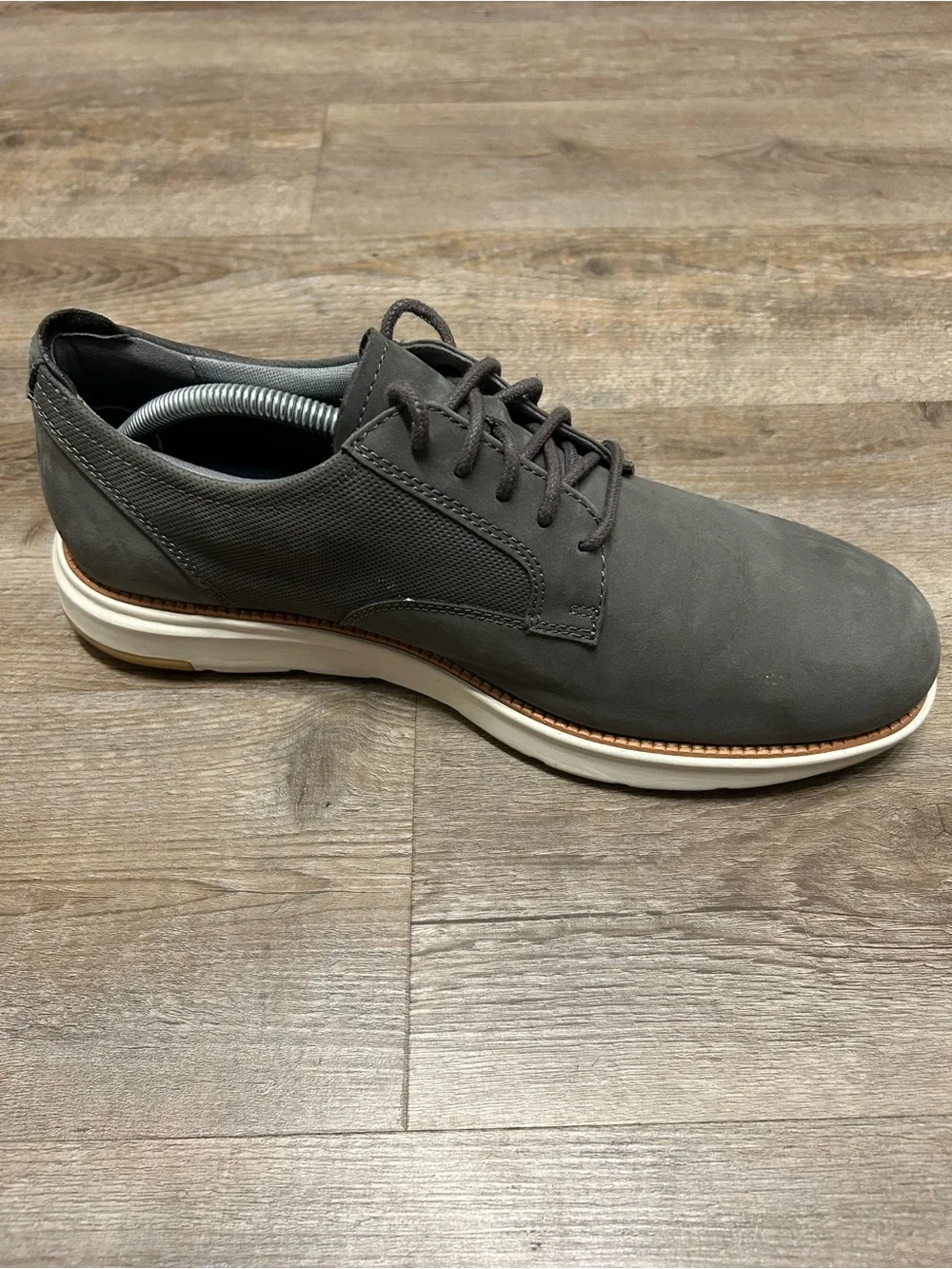 Cole Haan Zerogrand Atlantic Men’s Size 11.5 Wide Gray Nubuck Oxfords Shoes